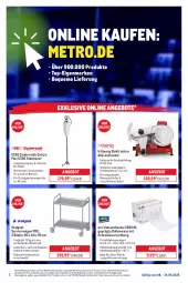 Gazetka promocyjna Metro - Online: Wochen-Angebote - Gazetka - ważna od 14.09 do 14.09.2025 - strona 1 - produkty: angebot, angebote, beutel, edelstahl, eis, erde, kraft, Laufen, LG, messer, Metro, Mixer, ndk, Rauch, reis, Ria, rwe, Schal, Servierwagen, stabmixer, Ti, Vakuumbeutel