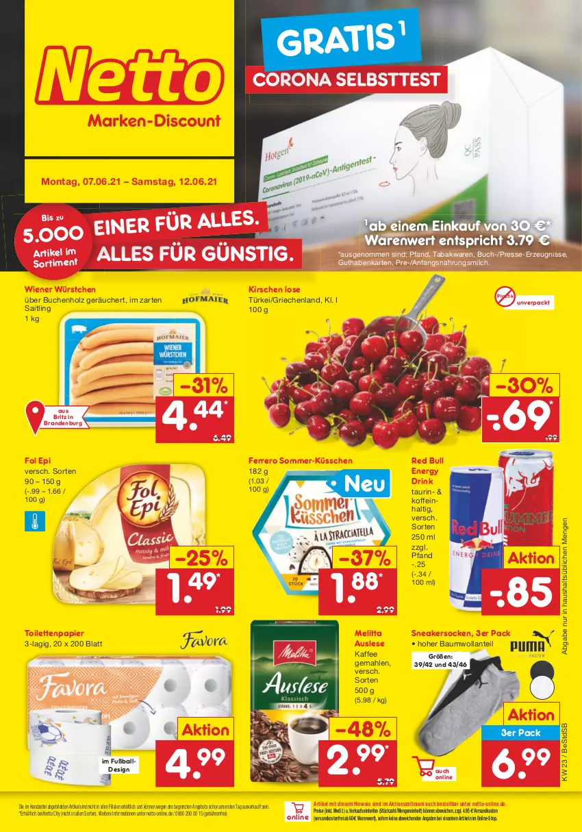 Aktueller Prospekt Netto Marken-Discount - von 07.06 bis 12.06.2021 - strona 1