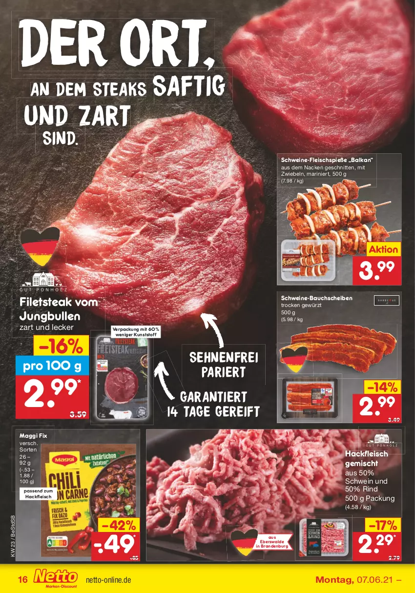 Aktueller Prospekt Netto Marken-Discount - von 07.06 bis 12.06.2021 - strona 16