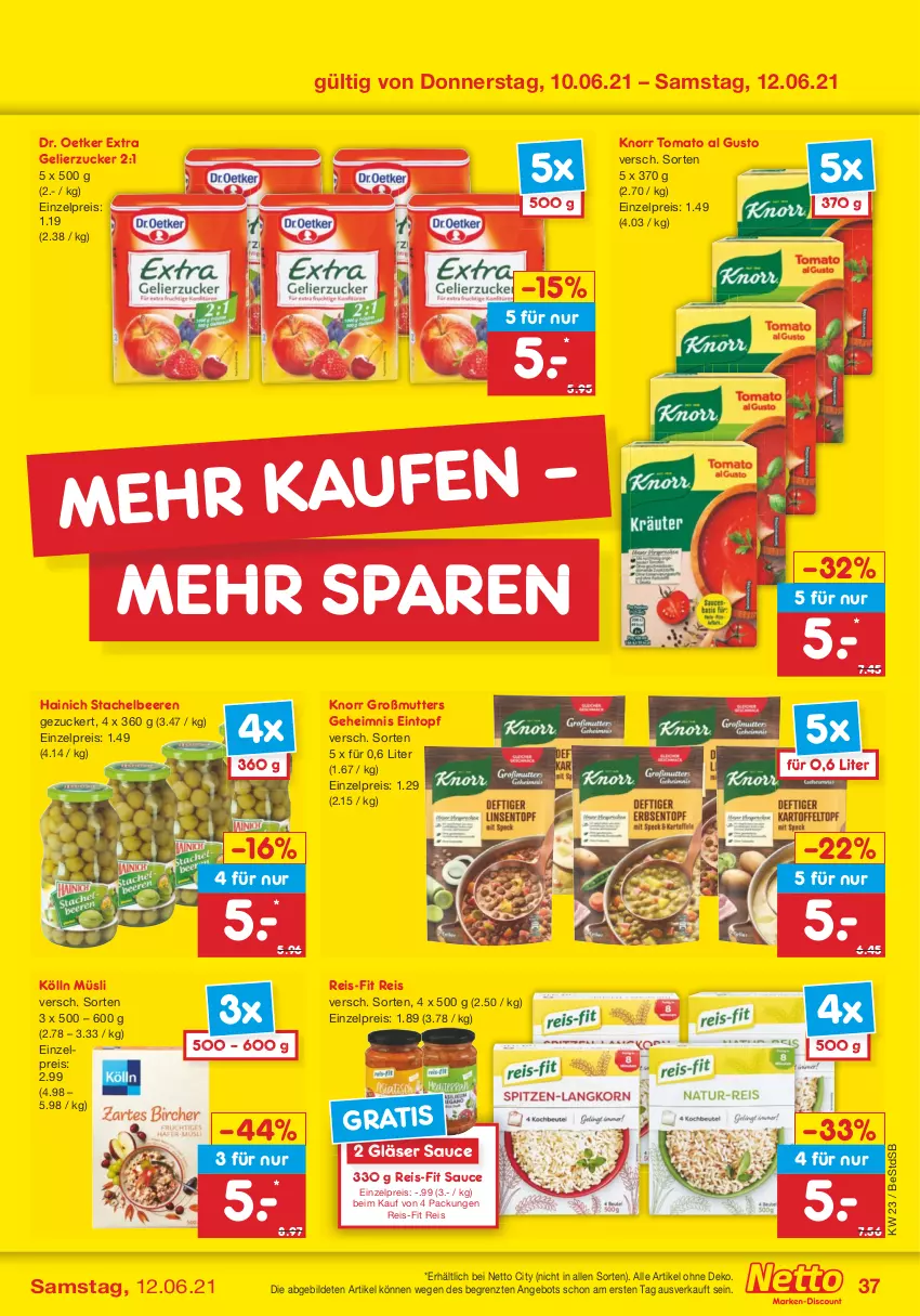 Aktueller Prospekt Netto Marken-Discount - von 07.06 bis 12.06.2021 - strona 37