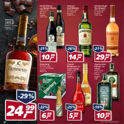 Gazetka promocyjna Real - Real Handzettel - Gazetka - ważna od 05.03 do 05.03.2022 - strona 24 - produkty: chantré, Cognac, cuvée, eis, Fernet, flasche, Germ, gin, irish whiskey, jägermeister, jameson, kräuter, Meister, reis, rouge, underberg, wein, weinbrand, whiskey