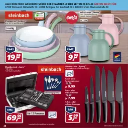 Gazetka promocyjna Real - Real Handzettel - Gazetka - ważna od 05.03 do 05.03.2022 - strona 28 - produkty: angebot, angebote, besteck, brot, eis, elle, fleisch, garnitur, isolierkanne, koffer, messer, Mode, pfanne, pfannen, pfannen-set, reis, teller, Ti, weck