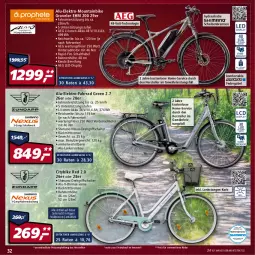 Gazetka promocyjna Real - Real Handzettel - Gazetka - ważna od 05.03 do 05.03.2022 - strona 32 - produkty: aeg, akku, Bau, drehgriffschalter, eier, eis, Elektro, elle, ente, Fahrrad, gabel, korb, Mountainbike, nexus, preis für vormontierte räder, reis, rücktrittbremse, rwe, Schal, shimano, shimano drehgriffschalter, teller, Ti