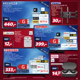 Gazetka promocyjna Real - Real Handzettel - Gazetka - ważna od 05.03 do 05.03.2022 - strona 43 - produkty: auer, dvb, DVB-T, eis, elle, ente, freisprecheinrichtung, HDMI, kopfhörer, Receiver, reis, rel, rum, Spektrum, teller, Ti, usb, wandhalterung