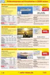 Gazetka promocyjna Netto Marken-Discount - Reise-Angebote August - Gazetka - ważna od 31.08 do 31.08.2023 - strona 16 - produkty: asti, bett, Betten, buch, decke, dusche, eis, elle, ente, erde, fanta, fenster, frühbucherpreise, Glastür, kaffee, kreuzfahrten, LG, Persona, pool, reis, reiseveranstalter, rwe, snack, snacks, Sport, tee, telefon, Ti, uhr, wasser, wasserrutsche, Whirlpool