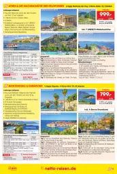 Gazetka promocyjna Netto Marken-Discount - Reise-Angebote August - Gazetka - ważna od 31.08 do 31.08.2023 - strona 9 - produkty: anreisetermine, arla, bett, buch, cin, eier, eis, elle, fisch, fische, Fischer, hero, monte, nuss, reis, reiseveranstalter, reiseverlauf, ring, schinken, südwest, Ti, trendtours touristik gmbh, uhr, wein