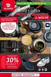 Gazetka promocyjna Selgros - Non Food - Gazetka - ważna od 03.04 do 03.04.2024 - strona 1 - produkty: Abtei, Adidas, angebot, angebote, Bad, braun, decke, dip, Dipschale, elle, Etagere, Holz, Kette, latte, LG, puma, sandale, sandalen, Schal, Schale, schuhe, Sport, sportschuhe, spülmaschinen, tee, teller, Ti
