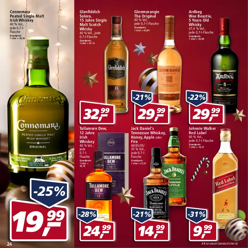 Aktueller Prospekt Real - Real Handzettel - von 13.12 bis 18.12.2021 - strona 24 - produkty: Apple, Ardbeg, asti, eis, flasche, gin, irish whiskey, jack daniel, johnnie walker, reis, scotch, scotch whisky, single malt, tennessee whiskey, Ti, tullamore, tullamore dew, whiskey, whisky