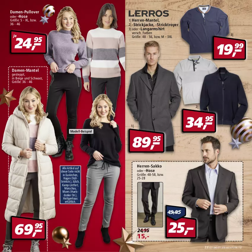 Aktueller Prospekt Real - Real Handzettel - von 13.12 bis 18.12.2021 - strona 30 - produkty: dell, eis, hose, Jacke, Langarmshirt, Mantel, Mode, Pullover, Sakko, shirt, Strickjacke, Ti