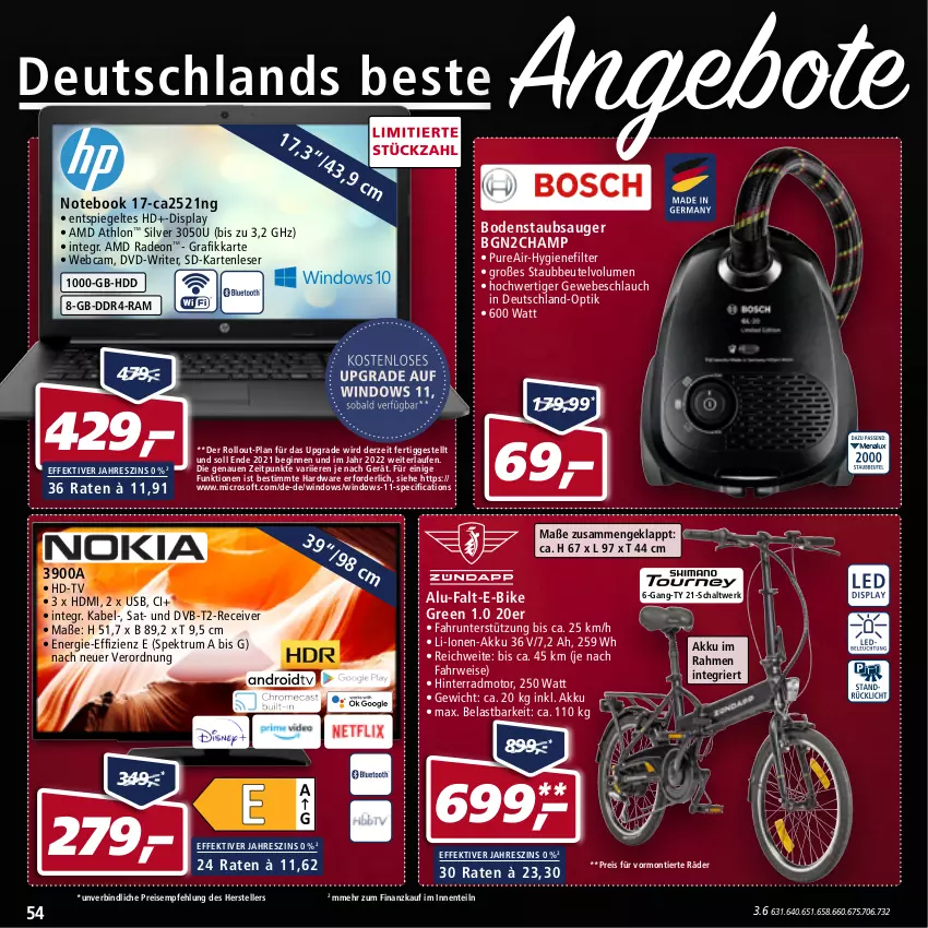 Aktueller Prospekt Real - Real Handzettel - von 13.12 bis 18.12.2021 - strona 54 - produkty: akku, AMD Radeon, angebot, angebote, beutel, bodenstaubsauger, Cif, deo, dvb, DVB-T, dvd, E-Bike, eis, elle, ente, gin, hardware, HDD, HDMI, hygienefilter, Laufen, notebook, preis für vormontierte räder, radeon, Receiver, reis, rum, rwe, Schal, schlauch, Spektrum, spiegel, staubbeutel, staubsauger, teller, Ti, usb