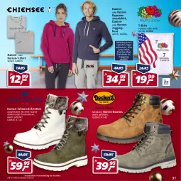 Gazetka promocyjna Real - Real Handzettel - Gazetka - ważna od 18.12 do 18.12.2021 - strona 31 - produkty: Booties, eis, elle, gin, herren-t-shirt, hose, Jogginghose, Kapuzensweatshirt, kleid, Kleidung, reis, Schnürstiefel, shirt, Stiefeletten, Sweatshirt, T-Shirt, teller, Ti, wasser