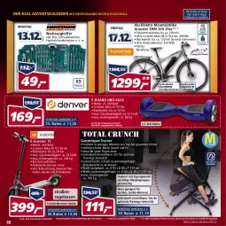 Gazetka promocyjna Real - Real Handzettel - Gazetka - ważna od 18.12 do 18.12.2021 - strona 38 - produkty: Adventskalender, aeg, akku, Bau, beleuchtung, eis, Elektro, elle, ente, , gabel, koffer, LG, Mountainbike, preis für vormontierte räder, Rauch, reifen, reis, rwe, Schal, schrauben, Schraubendreher, scooter, teller, Ti, werkzeug