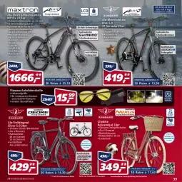 Gazetka promocyjna Real - Real Handzettel - Gazetka - ważna od 18.12 do 18.12.2021 - strona 39 - produkty: akku, auto, Bau, Brille, drehgriffschalter, eis, Elektro, elle, ente, , gabel, korb, LG, Mountainbike, preis für vormontierte räder, reis, rücktrittbremse, rwe, Schal, shimano, shimano drehgriffschalter, teller, Ti
