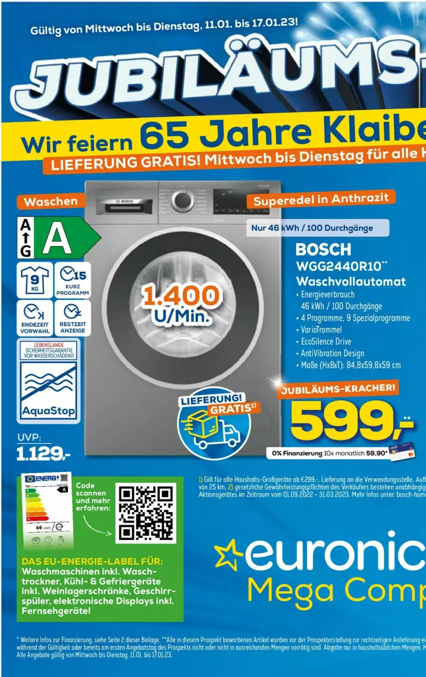 Aktueller Prospekt Euronics - Prospekte - von 11.01 bis 18.01.2023 - strona 31 - produkty: angebot, angebote, auto, bosch, eis, ilag, kracher, Rauch, Ti, Tiere, waschvollautomat