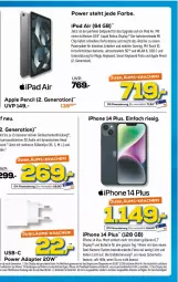 Gazetka promocyjna Euronics - Prospekte - Gazetka - ważna od 18.01 do 18.01.2023 - strona 16 - produkty: adapter, Apple, Apple Pencil, batterie, deo, elle, ipad, ipad air, iphone, Jubiläums, kamera, Kameras, kracher, mac, Persona, Ti, usb, ZTE
