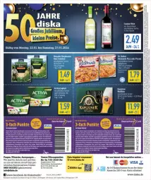 Gazetka promocyjna Diska - Prospekte - Gazetka - ważna od 27.01 do 27.01.2024 - strona 14 - produkty: activia, activia joghurt, angebot, angebote, Astra, auer, Bau, Bauer, bergader, cola, coupon, deka, Dr. Oetker, eier, eis, ente, erde, flasche, Hefte, joghur, joghurt, Käse, pizza, rasen, reis, ring, ristorante, ristorante pizza, sac, tee, telefon, Ti, uhr, wein, wolle, ZTE