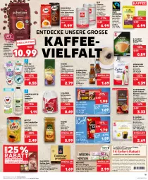 Gazetka promocyjna Kaufland - Prospekt - Gazetka - ważna od 04.10 do 04.10.2023 - strona 15 - produkty: angebot, angebote, Becher, beutel, bio, Bio-Kaffee, bohne, bohnen, bohnenkaffee, Brei, Cap, cappuccino, caramel, cin, classico, coupon, d'oro, dallmayr, decke, Dr. Oetker, eis, elle, espresso, filterkaffee, getränk, gin, intermezzo, jacobs, Jacobs Gold, kaffee, kaffee ganze bohnen, kaffee-pads, kaffeekapseln, Kaffeemilch, kaffeepads, kuchen, landmilch, leine, löslicher bohnenkaffee, löslicher kaffee, lungo, malz, milch, milka, ndk, Nescafé, nespresso, nestlé, oder espresso, portionsbeutel, prodomo, sahne, schoko, Schwartau, Segafredo, sirup, sofort-rabatt, südzucker, tasse, Ti, trommel, vanille, zitrone, zitronen, zucker