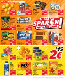 Gazetka promocyjna Kaufland - Prospekt - Gazetka - ważna od 04.10 do 04.10.2023 - strona 2 - produkty: almette, alpenfrischkäse, angebot, backmischung, barilla, Becher, bifi, bonduelle, bonduelle goldmais, brownie, brownies, butter, butterkeks, creme, dip, Donut, donuts, Doppelkekse, doppelrahmstufe, Dr. Oetker, drink, ehrmann, elle, erdnüsse, erdnüssen, frischkäse, funny-frisch, gin, Goldmais, jamón serrano, joghur, joghurt, karamell, Käse, keks, kekse, leibniz, linsen, mac, mais, mandarine, mandarinen, Mett, mikado, Muffin, muffins, nestlé, orange, orangen, oreo, pesto, pudding, quark, ring, rohschinken, Salsa, salz, schinken, schlagrahm, schoko, schokolade, Schokolinsen, schwarzwälder schinken, serrano, smarties, Soße, Spezi, Ti, ültje, weihenstephan, zitrone, zitronen, ZTE, zucker