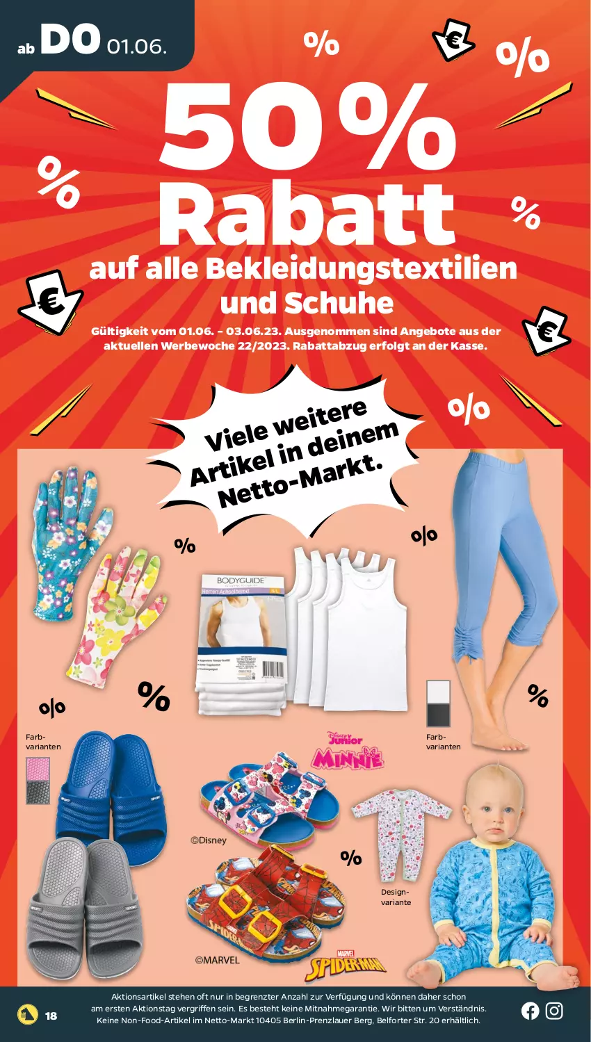 Aktueller Prospekt Netto - Woche 22 - von 30.05 bis 03.06.2023 - strona 18 - produkty: angebot, angebote, auer, elle, kleid, Kleidung, LG, Ria, schuhe, Ti, ZTE