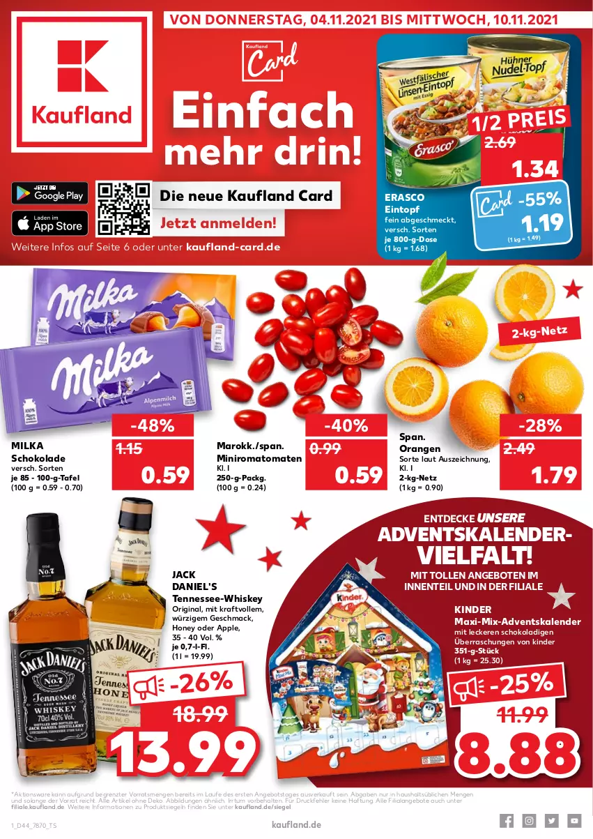 Aktueller Prospekt Kaufland - von 04.11 bis 10.11.2021 - strona 1