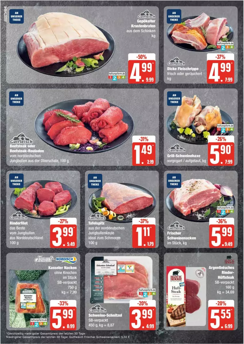 Aktueller Prospekt Edeka - Prospekte - von 09.09 bis 14.09.2024 - strona 12 - produkty: axe, eier, eis, fleisch, grill, gutfleisch, Haxe, kasseler, reis, schwein, schweine, schweinenacken, Ti, wein, weine, ZTE