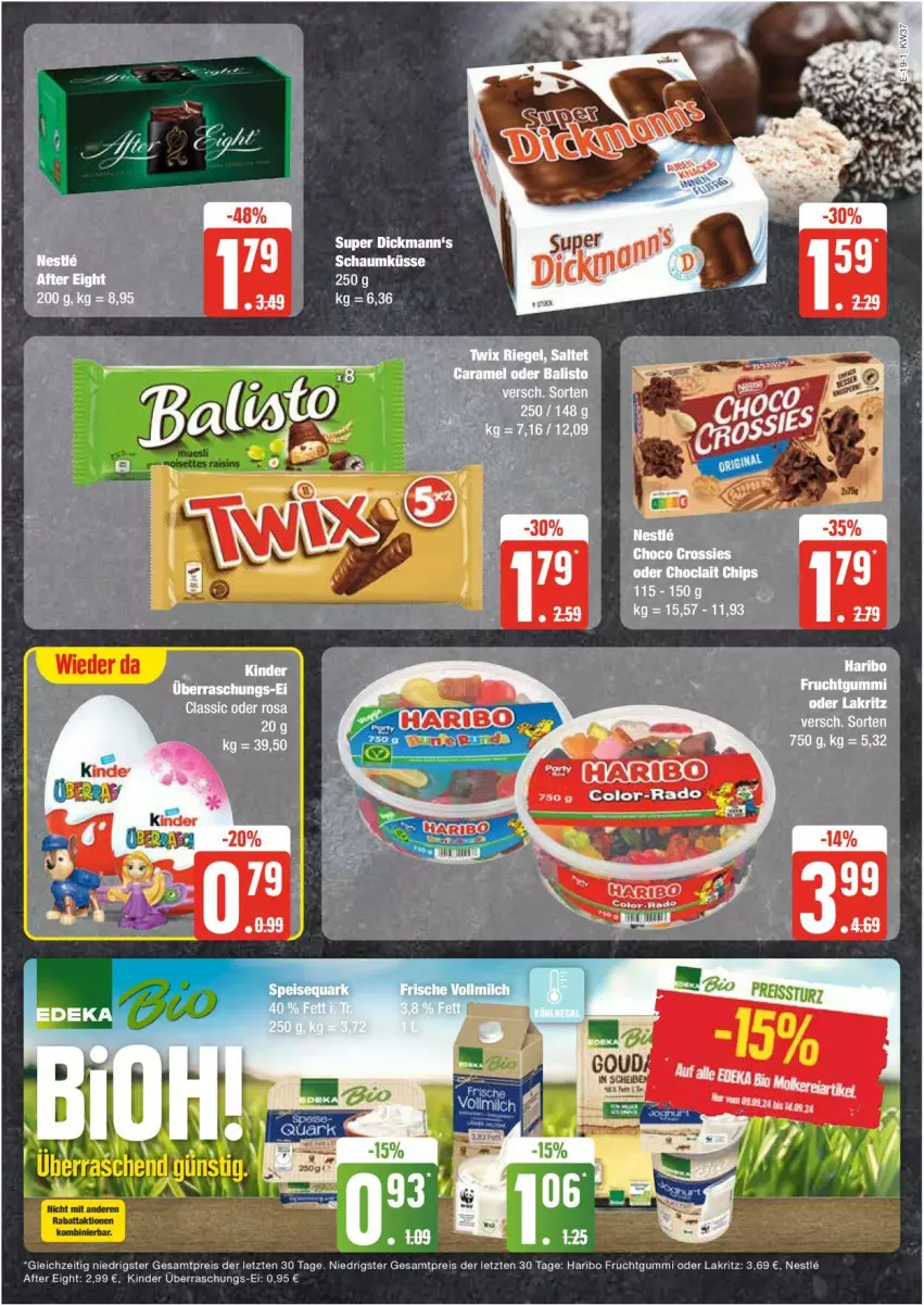 Aktueller Prospekt Edeka - Prospekte - von 09.09 bis 14.09.2024 - strona 19 - produkty: brie, Dickmann's, eis, haribo, Lakritz, oder lakritz, reis, tee, Ti, ZTE