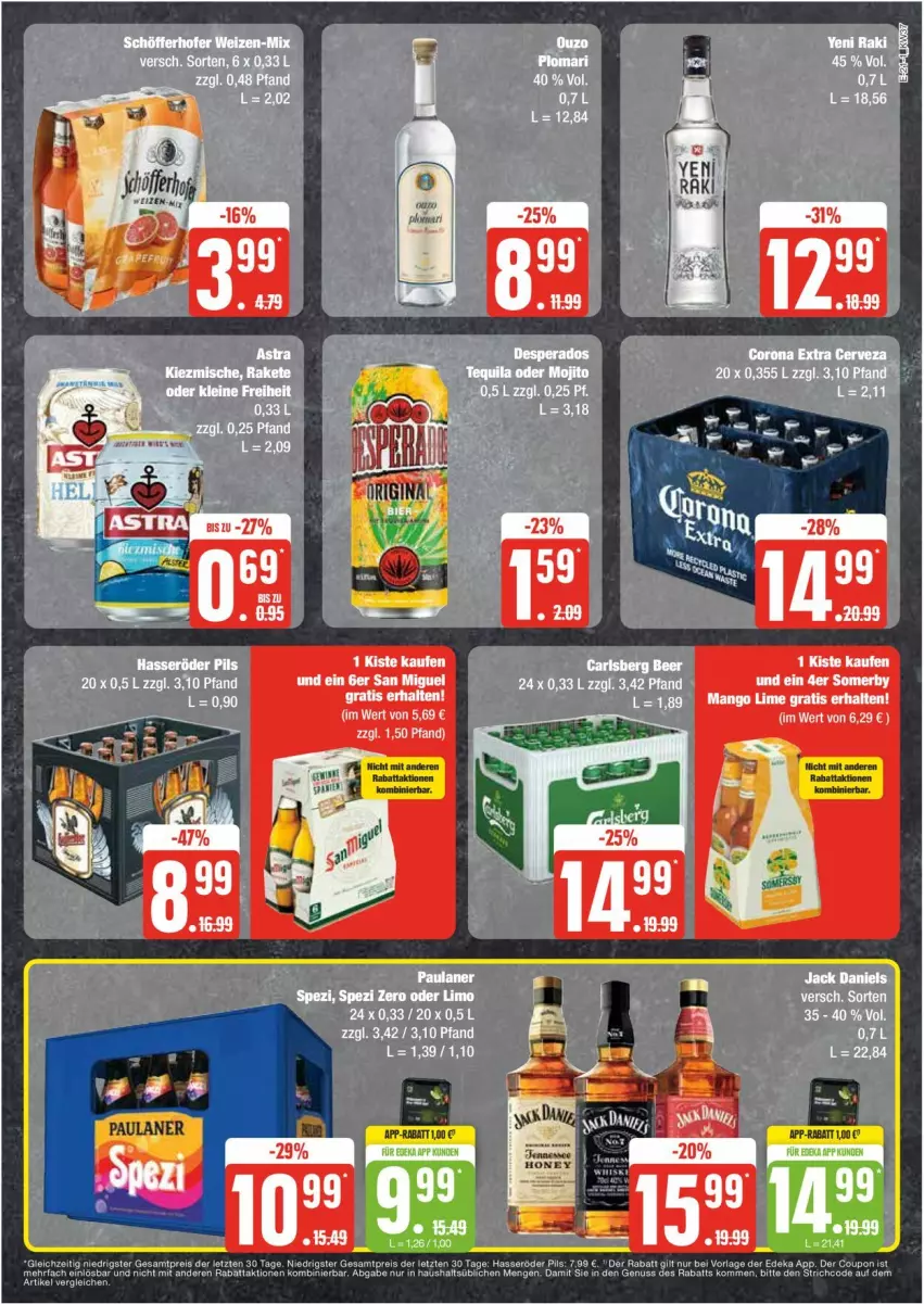 Aktueller Prospekt Edeka - Prospekte - von 09.09 bis 14.09.2024 - strona 21 - produkty: corona, corona extra, deka, desperados, mojito, Paula, paulaner