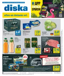 Gazetka promocyjna Diska - Prospekte - Gazetka - ważna od 05.08 do 05.08.2023 - strona 1 - produkty: aktionspreis, angebot, angebote, Becher, beef, bier, bohne, bohnen, butter, deka, discount, eis, eisbergsalat, elle, ente, erde, flasche, gewinnspiel, grill, jacobs, jacobs krönung, kaffee, krone, magazin, marken-discount, Nektar, nuss, playmobil, reis, rind, rinder, roastbeef, saft, salat, salz, Streichzart, tee, Ti, weihenstephan, ZTE