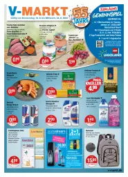 Gazetka promocyjna Vmarkt - V-Markt - Gazetka - ważna od 24.08 do 24.08.2022 - strona 1 - produkty: almighur, almighurt, braten, brustfilet, dallmayr, dallmayr prodomo, drink, ehrmann, ehrmann almighurt, eis, energy drink, erde, Familienplaner, filet, flasche, getränk, getränke, getränkesirup, gewinnspiel, gewürz, joghur, joghurt, Jubiläums, Kinder, lenor, lenor weichspüler, LG, natur, pasta, prodomo, pute, red bull, reis, Ria, rucksack, sac, schnitten, schnitzel, shampoo, sirup, Sprudel, Ti, trauben, wasser, wassersprudler, weichspüler, wiener