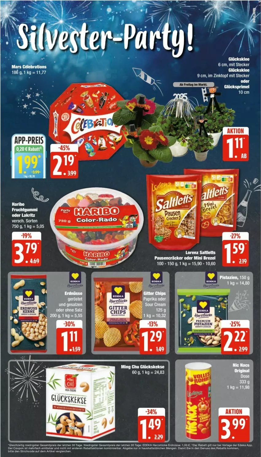 Aktueller Prospekt Edeka - Prospekte - von 23.12 bis 28.12.2024 - strona 19 - produkty: brezel, coupon, eis, frucht, fruchtgummi, haribo, mars, nuss, tee, Ti