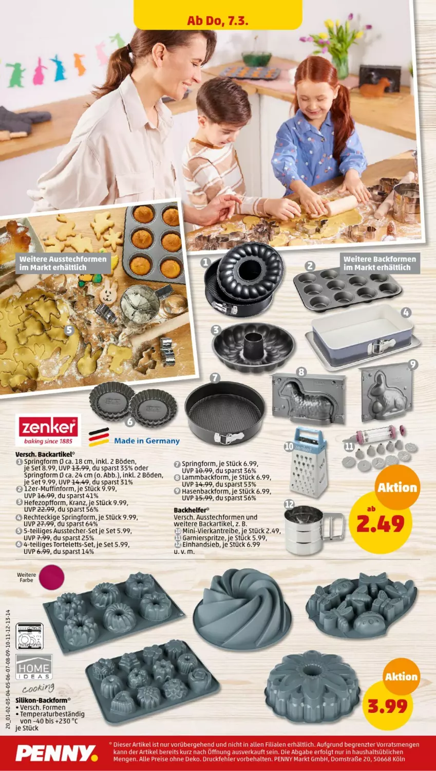 Aktueller Prospekt Penny - Prospekte - von 04.03 bis 09.03.2024 - strona 20 - produkty: Ausstecher, Ausstechformen, Backform, garnier, Germ, Hefe, Kranz, lamm, Muffin, Muffinform, ring, Springform, tee, Ti, torte