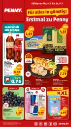 Gazetka promocyjna Penny - Prospekte - Gazetka - ważna od 09.03 do 09.03.2024 - strona 1 - produkty: brustfilet, butter, coca-cola, cola, drink, ente, erfrischungsgetränk, fanta, filet, filets, getränk, hähnchen-brustfilet, obst, Obst und Gemüse, olaz, Schal, Schale, sprite, tafeltrauben, Ti, trauben, und gemüse