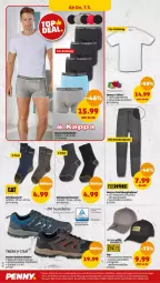 Gazetka promocyjna Penny - Prospekte - Gazetka - ważna od 09.03 do 09.03.2024 - strona 18 - produkty: Arbeitssocken, Bau, baumwolle, Cap, dell, eis, elle, gin, herren-t-shirt, hose, Jogginghose, Mode, retroshorts, Ria, schuhe, shirt, shirts, shorts, socken, T-Shirt, Ti, wolle
