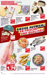 Gazetka promocyjna Kaufland - Gazetka - ważna od 27.04 do 27.04.2022 - strona 18 - produkty: angebot, appenzeller, aqua, brie, elle, filet, Flusskrebssalat, hartkäse, Heu, Heujuwel, heumilch, Käse, Krebs, lachs, milch, Pecorino, Ria, rwe, salat, salz, SalzburgMilch, schnittkäse, Spezi, steak, Ti, Tilapia, tisch, wasser, wolfsbarsch, ZTE