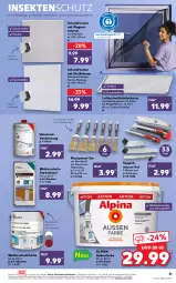 Gazetka promocyjna Kaufland - Gazetka - ważna od 27.04 do 27.04.2022 - strona 31 - produkty: alpina, eimer, eis, ente, erde, fenster, Garten, HP, insektenschutz, lack, Lacke, Lichtschachtabdeckung, messer, ndk, Pinsel, Rauch, Ria, schuhe, sekt, teppich, Ti, versandkostenfrei