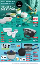 Gazetka promocyjna Kaufland - Gazetka - ważna od 27.04 do 27.04.2022 - strona 32 - produkty: angebot, angebote, Aufbewahrungsdose, backofen, bratpfanne, edelstahl, eis, elle, geschirr, grill, Grillpfanne, herdarten, Kochtopf, küche, latte, mikrowelle, Ofen, pfanne, Pfau, reifen, sandwich, spee, spülmaschinen, tefal, Ti, toast, toaster, topf, wok, ZTE