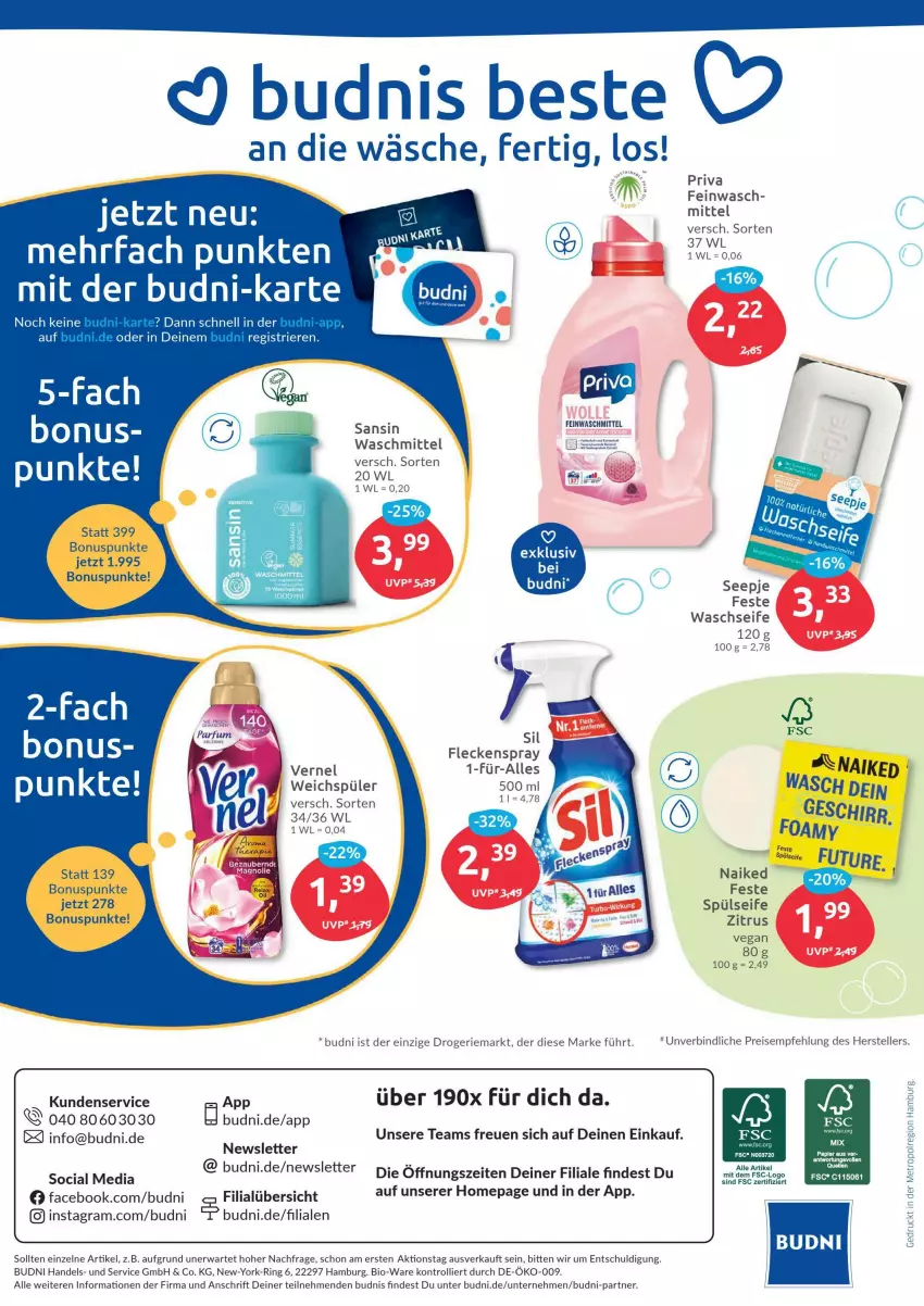 Aktueller Prospekt Budni - Prospekte - von 21.03 bis 26.03.2022 - strona 12 - produkty: bio, eis, elle, ente, feinwaschmittel, LG, Metro, Omep, reis, ring, Seife, teller, Ti, trolli, vernel, waschmittel, weichspüler, Yo