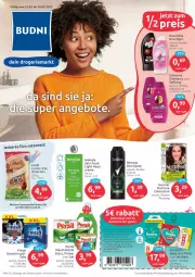 Gazetka promocyjna Budni - Prospekte - Gazetka - ważna od 26.03 do 26.03.2022 - strona 1 - produkty: creme, duschdas, duschgel, eis, elle, erde, geschirr, lindor, nuss, Nutrisse, persil, persil waschmittel, reis, rexona, schauma, schauma shampoo, shampoo, shampoo oder spülung, spülung, teller, Ti, waschmittel, weleda