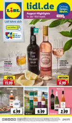 Gazetka promocyjna Lidl - August-Highlights in der Weinwelt - Gazetka - ważna od 31.08 do 31.08.2023 - strona 1 - produkty: angebot, angebote, aperitif, bio, lebensmittel, magazin, ndk, Portwein, Schal, Schale, Ti, wein, whisky
