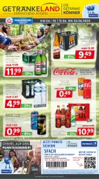 Gazetka promocyjna Getraenkeland - Gazetka - ważna od 24.06 do 24.06.2023 - strona 1 - produkty: aktionspreis, Alwa, bestpreis, bestpreise, coca-cola, cola, coupon, coupons, eis, elle, fanta, getränk, getränke, hasseröder, mineralwasser, payback, reis, Rockstar, sprite, Ti, wasser
