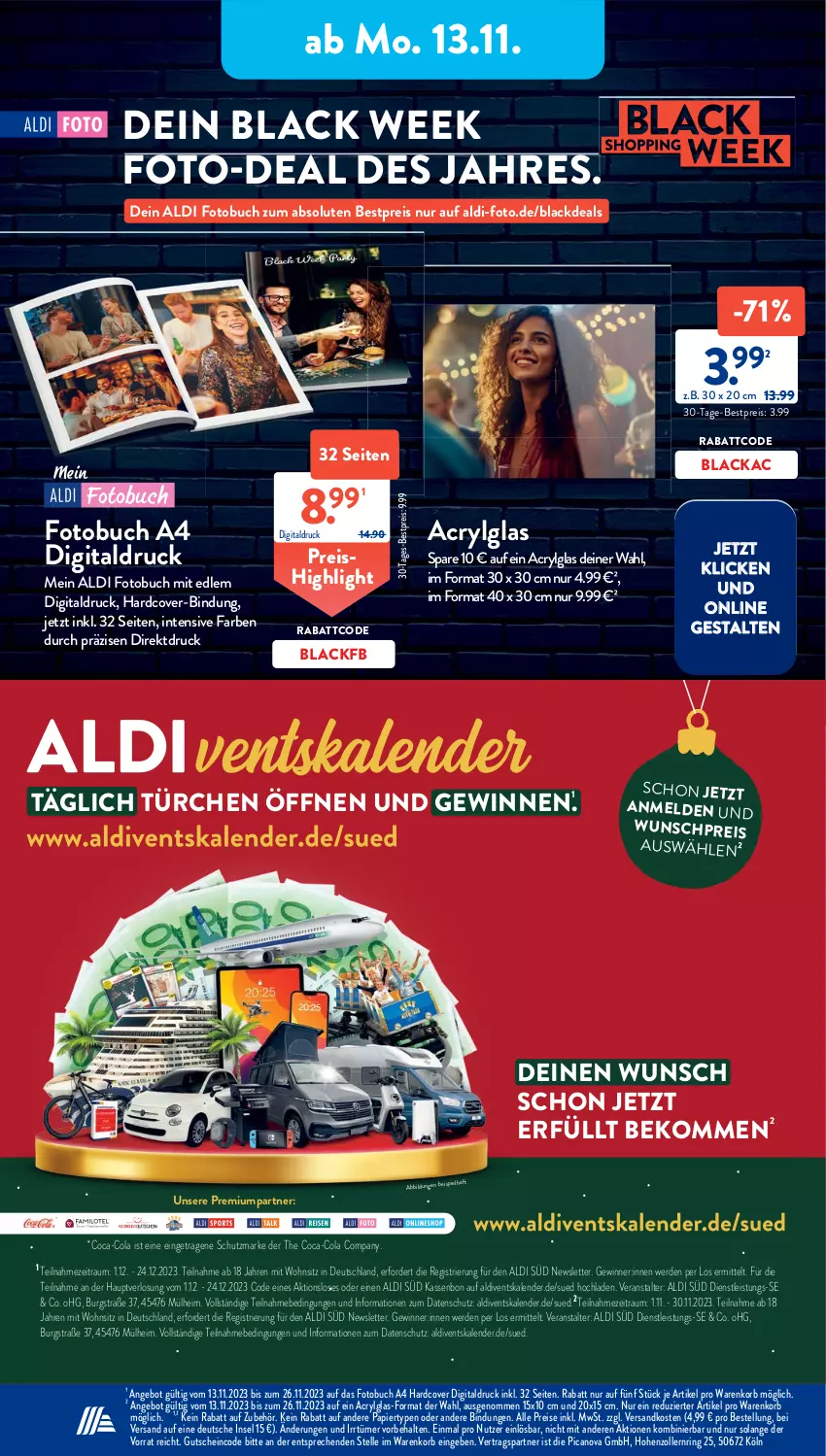 Aktueller Prospekt AldiSud - NÄCHSTE WOCHE - von 20.11 bis 25.11.2023 - strona 19 - produkty: aldi, angebot, beko, bestpreis, black week, buch, coca-cola, cola, eis, elle, erde, Fotobuch, gutschein, HP, korb, lack, LG, ndk, papier, reis, ring, Ti