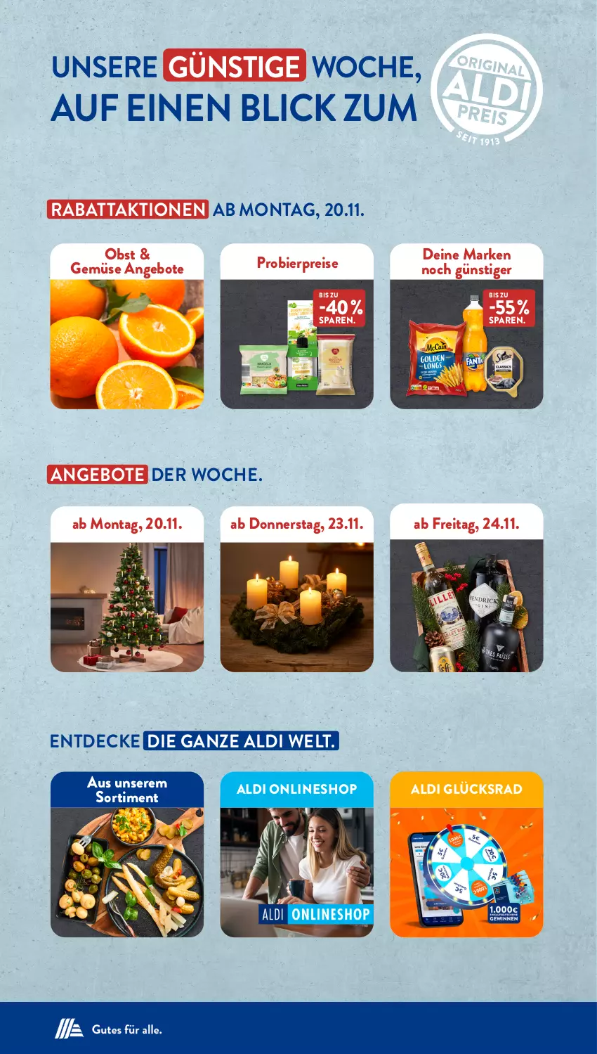 Aktueller Prospekt AldiSud - NÄCHSTE WOCHE - von 20.11 bis 25.11.2023 - strona 2 - produkty: aldi, angebot, angebote, bier, decke, eis, obst, reis, Ti