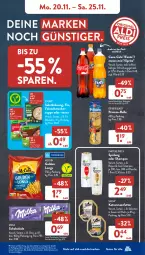 Gazetka promocyjna AldiSud - NÄCHSTE WOCHE - Gazetka - ważna od 25.11 do 25.11.2023 - strona 7 - produkty: aldi, alle artikel ohne dekoration, coca-cola, cola, de beukelaer, dekoration, eis, erfrischungsgetränk, fanta, feinschmecker, flasche, getränk, Golden Longs, knorr, mccain, Mezzo Mix, milka, milka schokolade, nassfutter, oreo, pantene, pantene pro-v, pro-v, reis, rouladen, salat, salatkrönung, sauce, schoko, schokolade, shampoo, sheba, sprite, spülung, suppe, Ti, ZTE