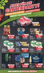 Gazetka promocyjna Combi - Prospekte - Gazetka - ważna od 27.05 do 27.05.2023 - strona 20 - produkty: aqua, baguette, baguettes, Becher, corona, corona extra, creme, eis, flasche, für grill und pfanne, gin, grill, grill und pfanne, kartoffel, knoblauch, Kraut, kräuter, krautsalat, Kühne, LG, meersalz, meggle, nuss, oettinger, Ofen, pfanne, reis, rind, salat, salz, sauce, saucen, steak, steaks, steinofen, T-Bone Steak, Ti, tzatziki, und pfanne, ZTE