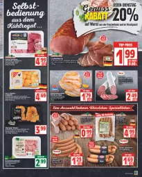 Gazetka promocyjna Edeka - Angebote der Woche - Gazetka - ważna od 23.07 do 23.07.2022 - strona 3 - produkty: auer, Bau, Bauer, braten, brustfilet, buch, discount, eis, elle, filet, fleisch, gewürz, gulasch, hackfleisch, henkel, HP, knoblauch, lachs, LG, mac, mandarine, mandarinen, marinade, mit knoblauch, nuss, Rauch, reis, rind, rindfleisch, rwe, saft, salami, schenkel, schinken, schwein, schweine, Schweinehackfleisch, tee, Ti, top-preis, Ungarische Salami, wein, weine, wiener, würfel, wurst, würstchen