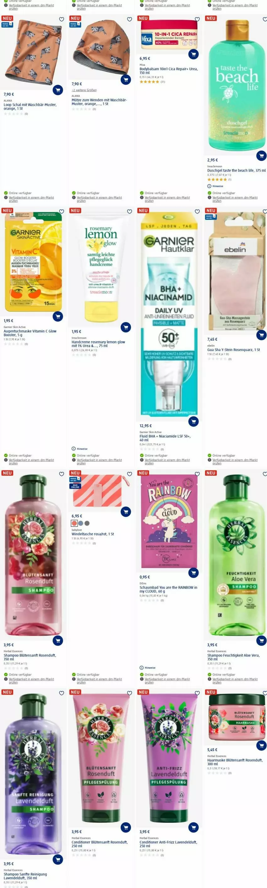 Aktueller Prospekt Dm Drogerie - Prospekte - von 12.02 bis 21.02.2024 - strona 16 - produkty: akku, aloe vera, Bad, balsam, Blüte, body, creme, duschgel, eis, garnier, handcreme, lavendel, Maske, Mütze, orange, Pflegespülung, Reinigung, rosen, Schal, schaumbad, shampoo, spülung, Tasche, Ti, tuc, tuchmaske, vita, Vitamin C, Yo