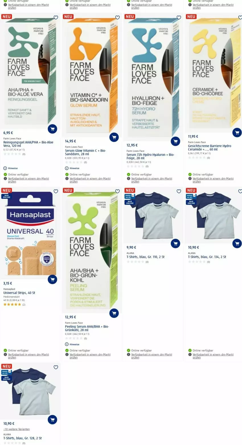 Aktueller Prospekt Dm Drogerie - Prospekte - von 12.02 bis 21.02.2024 - strona 19 - produkty: aloe vera, asti, bio, creme, eis, Gesichtscreme, hansaplast, hyaluron, kraft, medizinprodukt, Peeling, Reinigung, Reinigungsgel, rum, sanddorn, Serum, shirt, shirts, T-Shirt, tee, Ti, vita, wasser