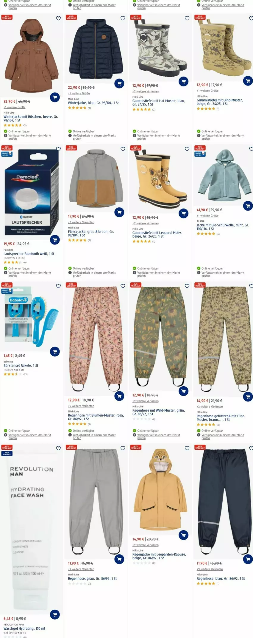 Aktueller Prospekt Dm Drogerie - Prospekte - von 12.02 bis 21.02.2024 - strona 3 - produkty: Babylove, beere, bio, blume, blumen, braun, bürste, bürsten, Fleecejacke, Gummistiefel, hose, Jacke, lautsprecher, mint, Ria, Ti, waschgel, wolle