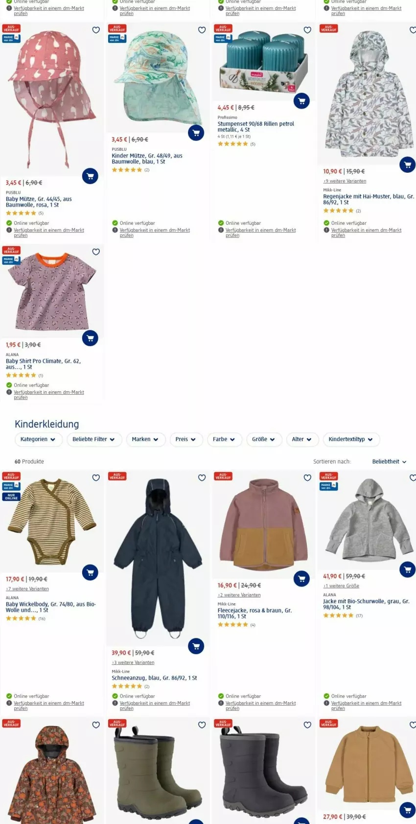 Aktueller Prospekt Dm Drogerie - Prospekte - von 12.02 bis 21.02.2024 - strona 7 - produkty: Anzug, Bau, baumwolle, bio, body, braun, eis, Fleecejacke, Jacke, Kinder, kleid, Kleidung, Mütze, Profissimo, reis, Ria, shirt, sim, Ti, Tiere, usb, WICK, Wickelbody, wolle