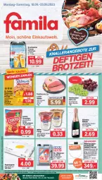 Gazetka promocyjna Famila - Prospekte - Gazetka - ważna od 23.09 do 23.09.2023 - strona 1 - produkty: angebot, angebote, aust, auto, Becher, beleuchtung, beutel, braten, chips, cola, crunchips, din a4, Dr. Oetker, edelstahl, eis, elle, flasche, froop, kopierpapier, krombache, krombacher, lachs, lebensmittel, lorenz, lorenz crunchips, Müller, müller froop, papier, pizza, reis, ristorante, ristorante pizza, saft, schwein, söhnlein, söhnlein brillant, tafeltrauben, teller, Ti, tisch, trauben, Trockner, trommel, wein, ZTE